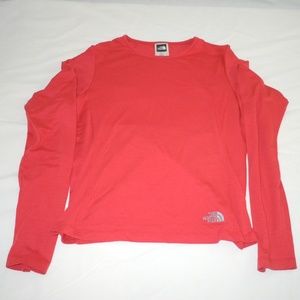 North Face Long Sleeve Shirt Womens Small Orange S